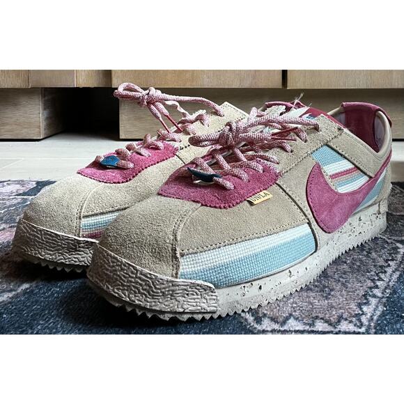 Nike Cortez x UNION LA “Sesame” Men’s Size 11.5 Sneakers Suede Canvas Retro Coll - Picture 1 of 8